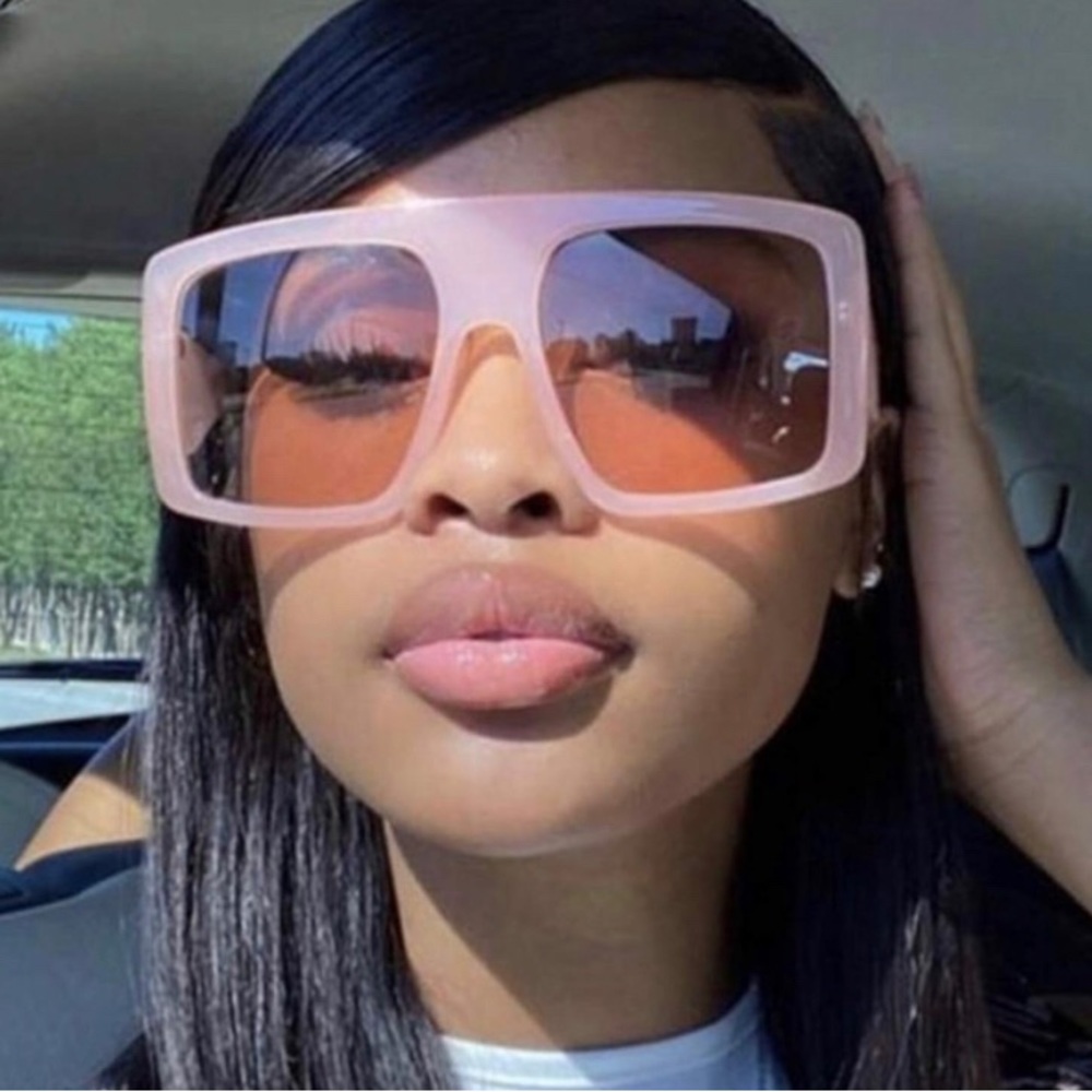 Pink Oversized Fashion Sunglasses